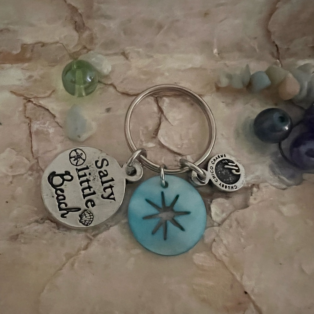 New Salty Little Beach KeyChain